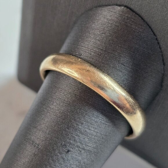 Mens Vintage Estate 10k Yellow Gold Tessler Weiss Wedding Band Ring 5.2g #E7424